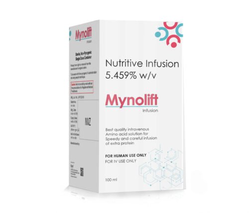 Nutritive Infusion 5.459% w/v – MYNOLIFT Infusion, Compositions of Nutritive Infusion 5.459% w/v – MYNOLIFT Infusion are Nutritive Infusion  5.459% w/v , Nutritive Infusion 5.459% w/v – MYNOLIFT Infusion offered by Cista Medicorp