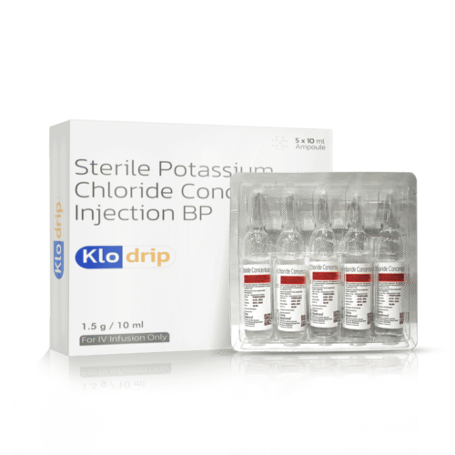 Sterile Potassium Chloride Concentrate Injection BP - Klodrip