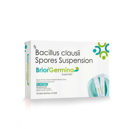 Bacillus Clausii Spores Suspension – BRIORGERMINA, Compositions of Bacillus Clausii Spores Suspension – BRIORGERMINA are Bacillus clausii spores 2 Billions Suspension, Bacillus Clausii Spores Suspension – BRIORGERMINA offered by Cista Medicorp
