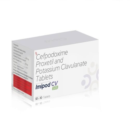 Cefpodoxime Proxetil & Potassium Clavulanate Tablets – IMIPOD CV 325 Tablets, Compositions of Cefpodoxime Proxetil & Potassium Clavulanate Tablets – IMIPOD CV 325 Tablets are Cefpodoxime 200mg + Clavulanic Acid 125mg, Cefpodoxime Proxetil & Potassium Clavulanate Tablets – IMIPOD CV 325 Tablets offered by Cista Medicorp