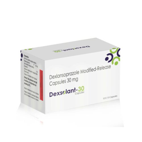 Dexlansoprazole Modified Release Capsules 30 MG – DEXSOLANT- 30, Compositions of Dexlansoprazole Modified Release Capsules 30 MG – DEXSOLANT- 30 are Dexlansoprazolem Modified Realese 30 mg, Dexlansoprazole Modified Release Capsules 30 MG – DEXSOLANT- 30 offered by Cista Medicorp