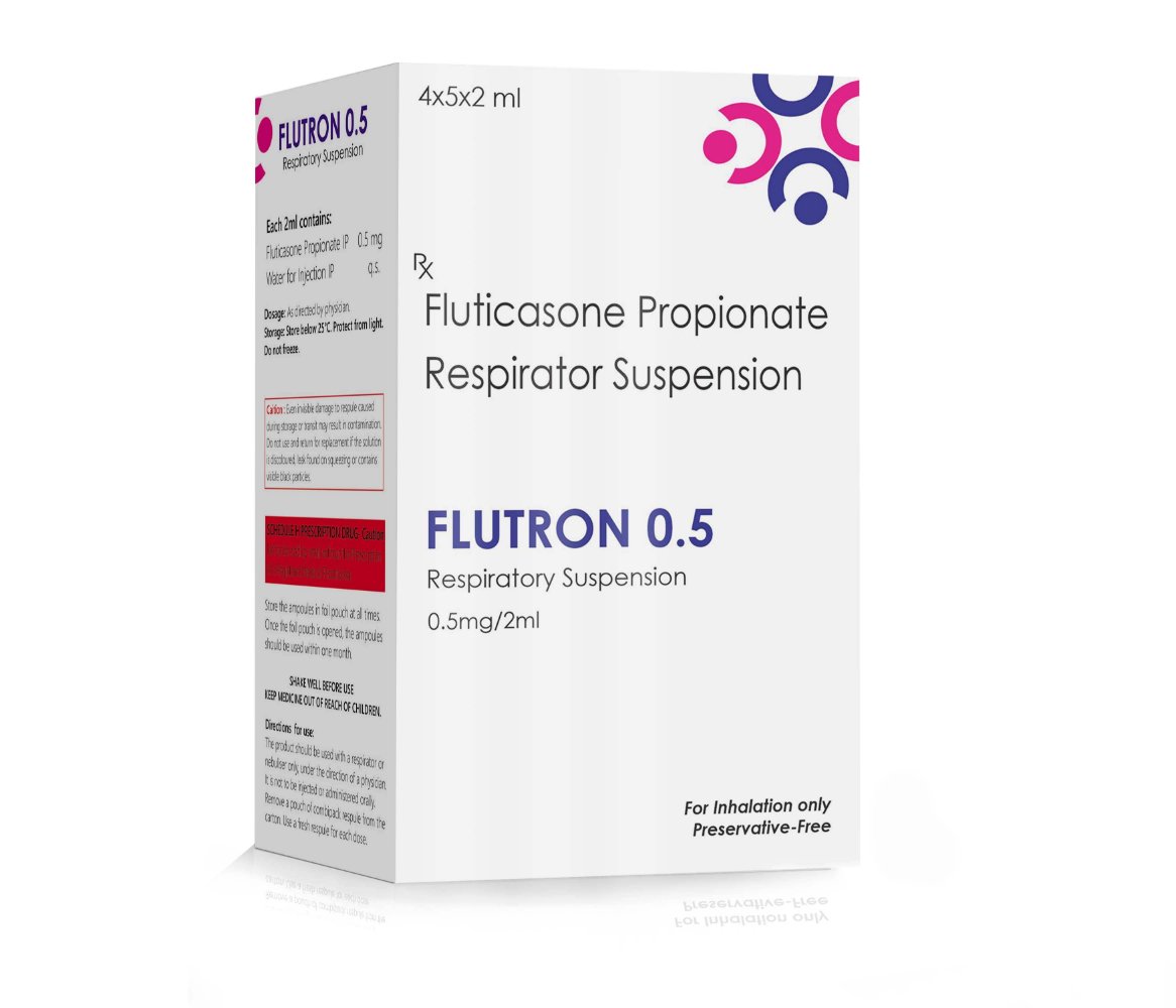 Fluticasone Propionate Respirator Suspension – FLUTRON 0.5 Respules, Compositions of Fluticasone Propionate Respirator Suspension – FLUTRON 0.5 Respules are Fluticasone propionate 0.5 mg Respirator Suspension, Fluticasone Propionate Respirator Suspension – FLUTRON 0.5 Respules offered by CistaMedicorp
