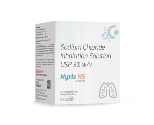 Sodium Chloride Inhalation Solution USP 3% w/v – NYRIZ NS Respules, Compositions of Sodium Chloride Inhalation Solution USP 3% w/v – NYRIZ NS Respules are Sodium chloride inhalation solution 3% w/v, Sodium Chloride Inhalation Solution USP 3% w/v – NYRIZ NS Respules offered by Cista Medicorp
