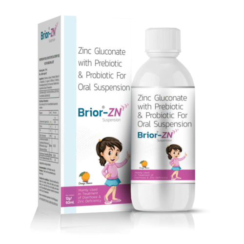 Zinc Gluconate with Prebiotic & Probiotic Oral Suspension - BRIOR ZN