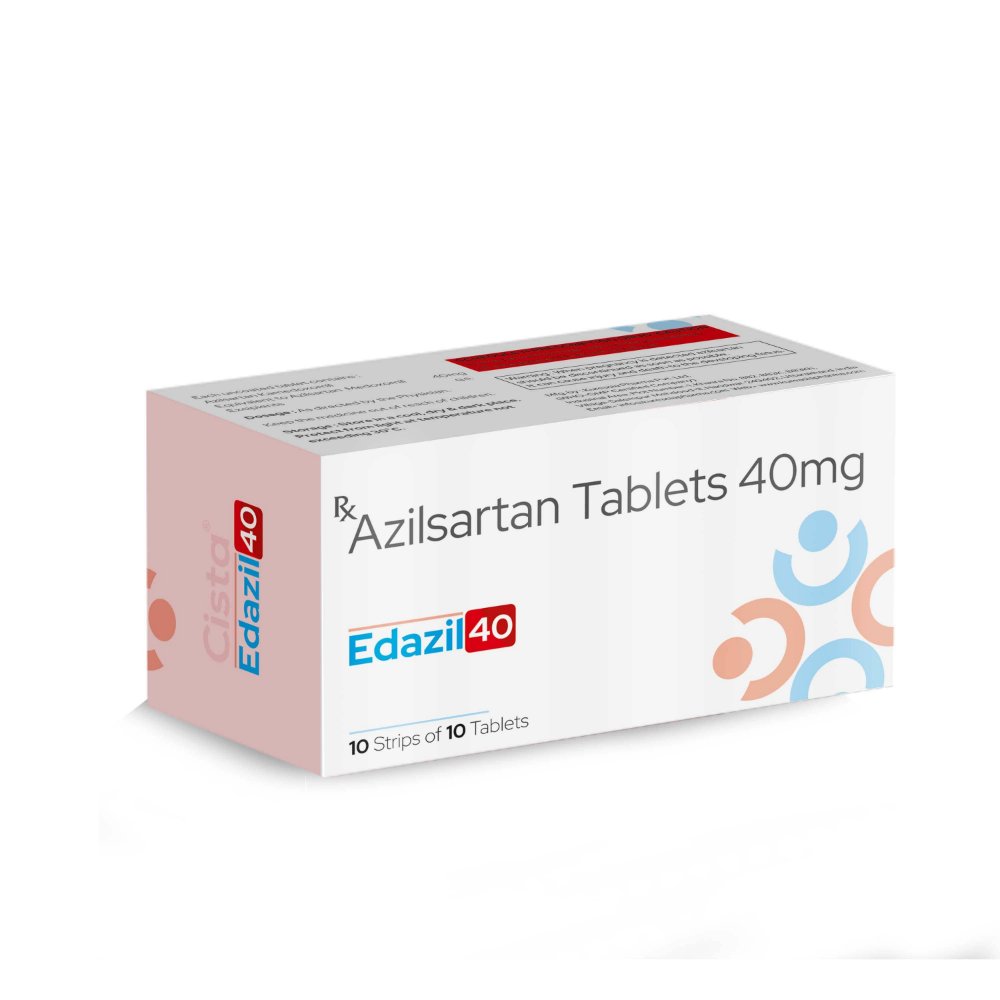 Azilsartan Tablets 40 Mg – EDAZIL-40, Compositions of Azilsartan Tablets 40 Mg – EDAZIL-40 are Azilsartan 40 mg, Azilsartan Tablets 40 Mg – EDAZIL-40 offered by CistaMedicorp