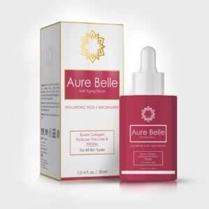 Vitamin C 10%, Hyaluronic acid 0.5%, Niacinamide 2%, 3-O-Ethyl-L-Ascorbic Acid, Hyaluronic Acid, Chamomile Extract, Liquorice Extract, Niacinamide, Sodium PCA, C10-30 Acrylates Crosspolymer, Phenoxyethanol, Ethylhexylglycerine, Disodium EDTA, Limonene, Linalool. – Aure Belle — Vitamin C 10%, Hyaluronic acid 0.5%, Niacinamide 2%, 3-O-Ethyl-L-Ascorbic Acid, Hyaluronic Acid, Chamomile Extract, Liquorice Extract, Niacinamide, Sodium PCA, C10-30 Acrylates Crosspolymer, Phenoxyethanol, Ethylhexylglycerine, Disodium EDTA, Limonene, Linalool. — Anti ageing serum
