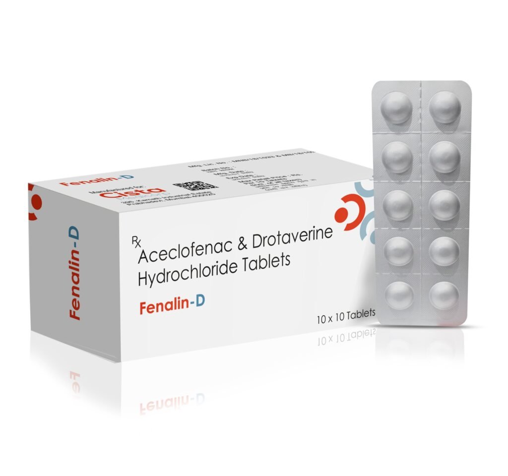 Aceclofenac 100 mg + Drotaverine 80mg - Fenalin-D
