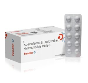 Aceclofenac 100 mg + Drotaverine 80mg – Fenalin-D — Aceclofenac 100 mg + Drotaverine 80mg — Tablets