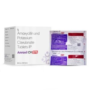 Amoxycillin 250mg + Clavulanic 125mg – Amroxil CV 375 — Amoxycillin 250mg + Clavulanic 125mg — Tablets