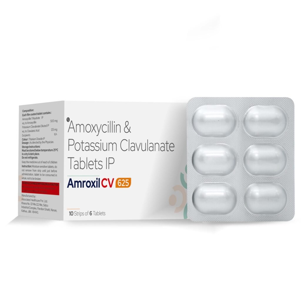 Amoxycillin 500mg + Clavulanic 125mg - Amroxil CV 625