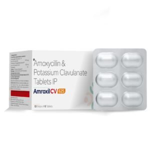 Amoxycillin 500mg + Clavulanic 125mg – Amroxil CV 625 — Amoxycillin 500mg + Clavulanic 125mg — Tablets