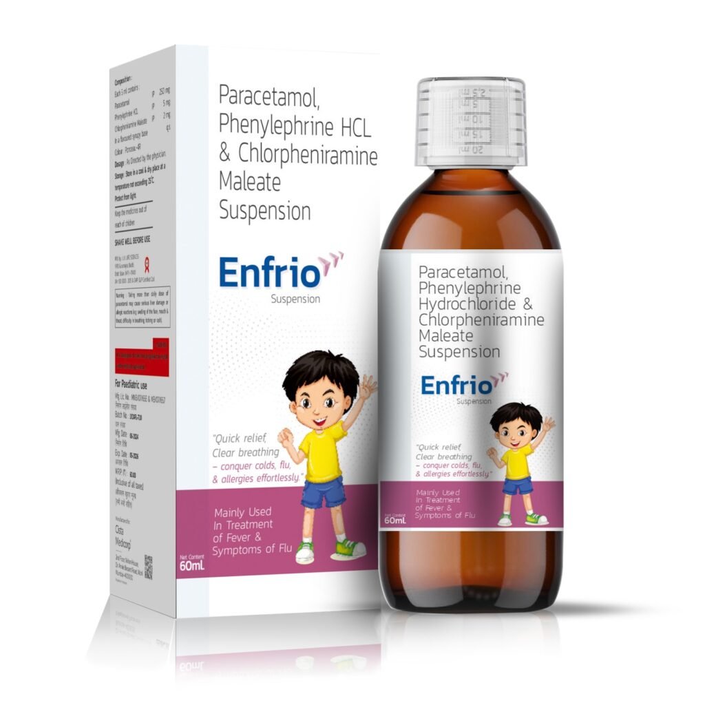 CPM 2mg + Phenylephrine 5mg + Paracetamol 250 mg - Enfrio