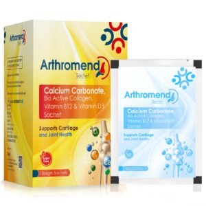 Calcium Carbonate 500mg Bio Active Collagen 20mg Vitamin B12 2.5mcg Vitamin D3 1000IU – Arthromend — Calcium Carbonate 500mg Bio Active Collagen 20mg Vitamin B12 2.5mcg Vitamin D3 1000IU — Sachet