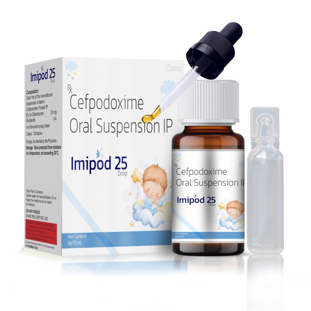 Cefpodoxime 25mg with Water - Imipod 25