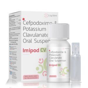 Cefpodoxime 50 mg + Clavulanic Acid 31.25mg With Water – Imipod CV — Cefpodoxime 50 mg + Clavulanic Acid 31.25mg With Water — Dry syrup