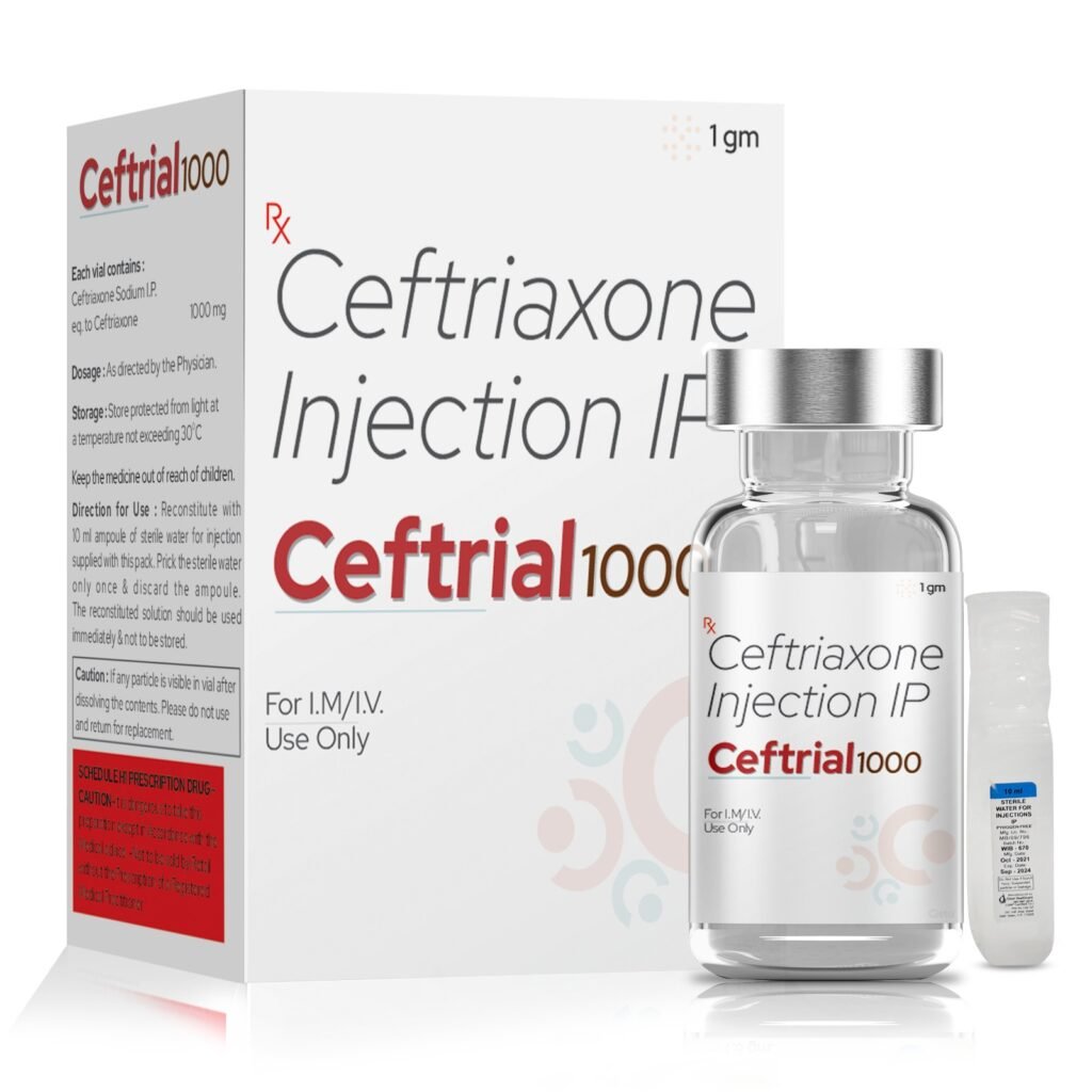 Ceftriaxone 1000mg - Ceftrial 1000