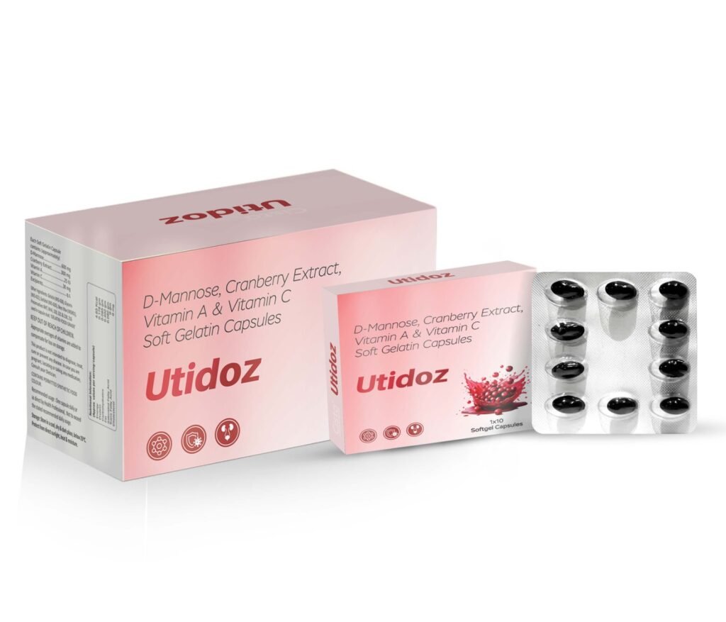 D-Mannose + Cranberry Extract + Vitamin A + Vitamin C - Utidoz