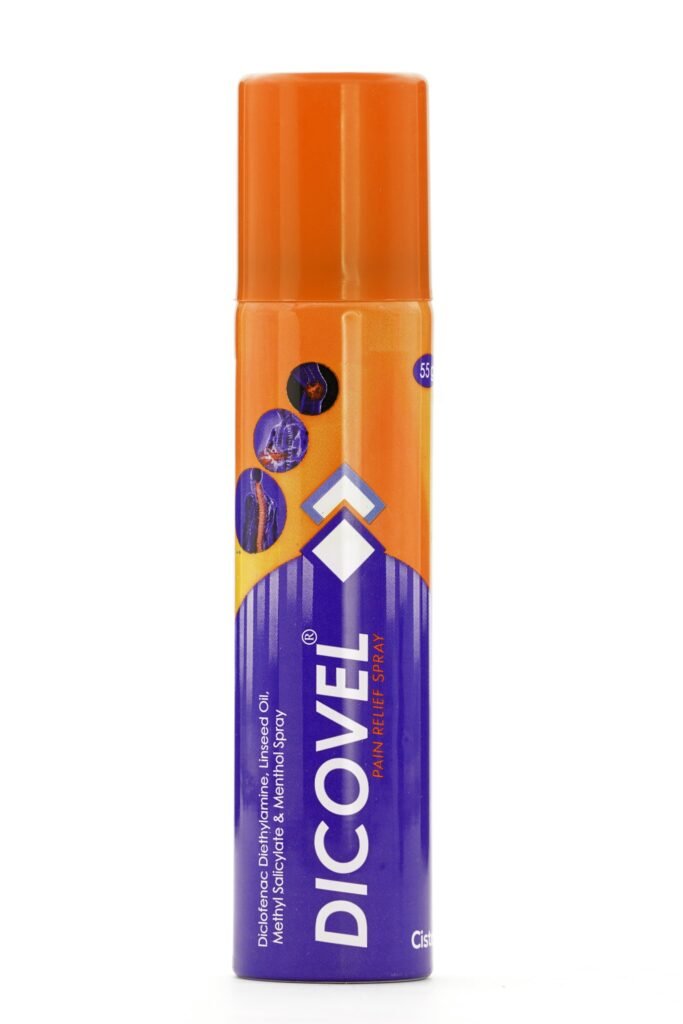 Diclofenac Diethylamine 1.16%,Linseed Oil 3.00%, Methyl Salicylate 10.00%, Menthol 5%,Excipients & Propellant q.s.to 100% - Dicovel