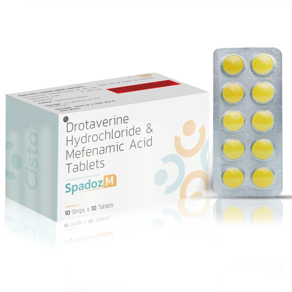 Drotaverine 80 mg + Mefenamic Acid 250mg - Spadoz-M
