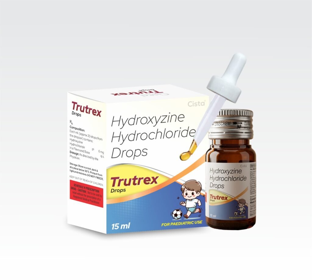 EACH ML (APPROX 30 DROPS) CONTAINS: HYDROXYZINE HCL IP 6 MG - Trutrex