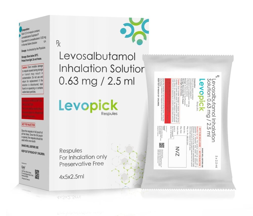 Each 2.5 ml Inhalation:- Levosalbutamol Sulphate ip 0.63mg(eq. to Levosalbutamol) In an normal Saline Solution - Levopick