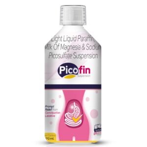 Each 5ml Contains: Liquid Paraffin 1.25 ml + Milk of Magnesia 3.75 ml + Sodium Picosulfate 3.33mg – Picofin — Each 5ml Contains: Liquid Paraffin 1.25 ml + Milk of Magnesia 3.75 ml + Sodium Picosulfate 3.33mg — Syrup