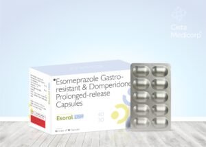Esomeprazole 40mg + Domperidone 30mg SR Capsules – Esorol-DSR — Esomeprazole 40mg + Domperidone 30mg SR Capsules — Capsules