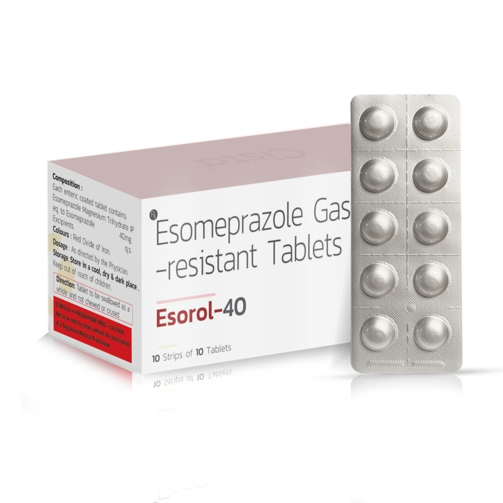 Esomeprazole 40mg Tablets - Esorol 40