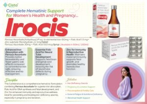 Ferrous Ascorbate 30mg + Folic Acid 550mg – Irocis — Ferrous Ascorbate 30 mg + Folic Acid 550 mg — Syrup