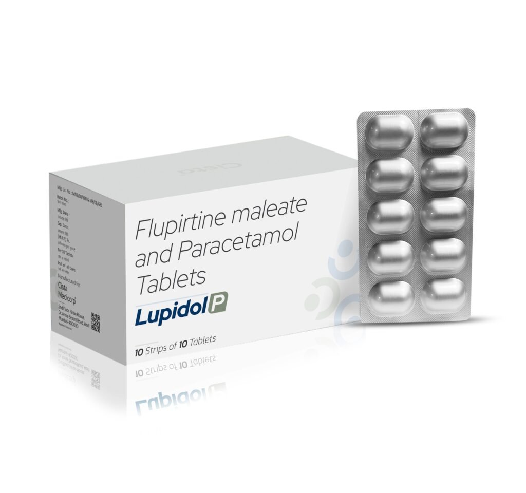 Flupirtine Maleate 100mg + Paracetamol 325mg - Lupidol-P