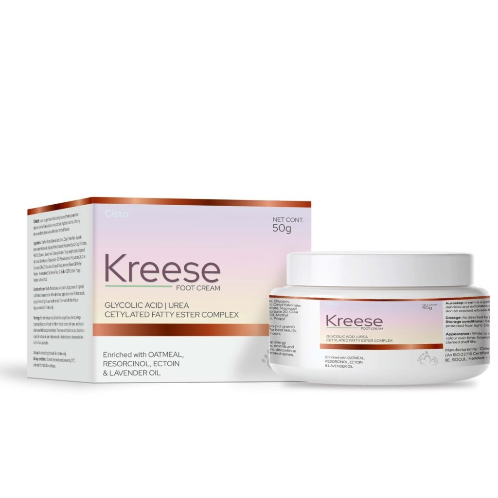 Foot Cream Glycolic Acid, Urea, Cetylated Fatty Ester Complex (same as Foot Range) - Kreese