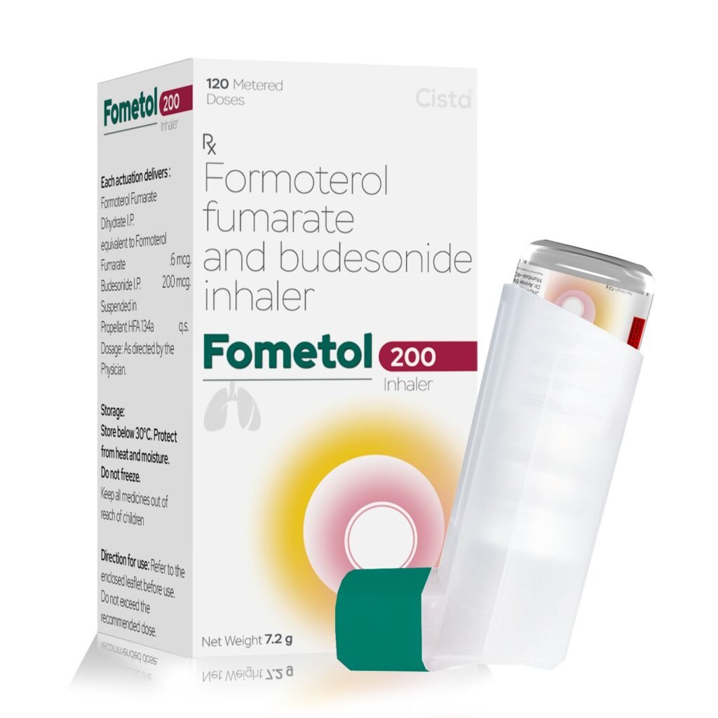 Formoterol Fumarate 6MCG + Budesonide 200 MCG - Fometol 200