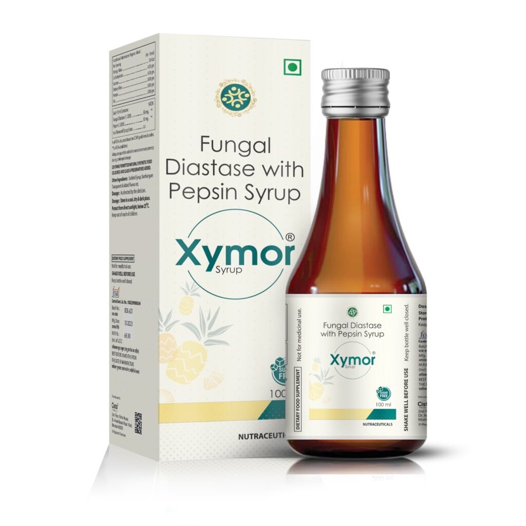 Fungal Diastase 50MG & Papain Syp - Digestive Enzyme (Sugar free)x - Xymor(Food)