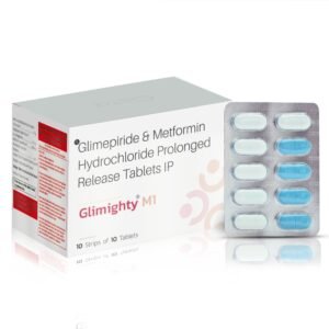 Glimepiride 1mg+Metformin 500 SR mg (Bilayered Tab) – Glimighty – M1 — Glimepiride 1mg+Metformin 500 SR mg (Bilayered Tab) — Tablets