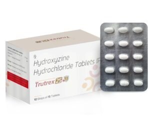 Hydroxyzine Hydrochloride 25 mg – Trutrex — Hydroxyzine Hydrochloride 25 mg — Tablets