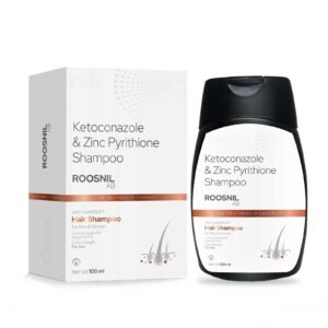 Ketoconazole 2% + Zinc Pyrithione (ZPTO) 1% + Biotin + Aloe vera – Roosnil-AB — Ketoconazole 2% + Zinc Pyrithione (ZPTO) 1% + Biotin + Aloe vera — Shampoo