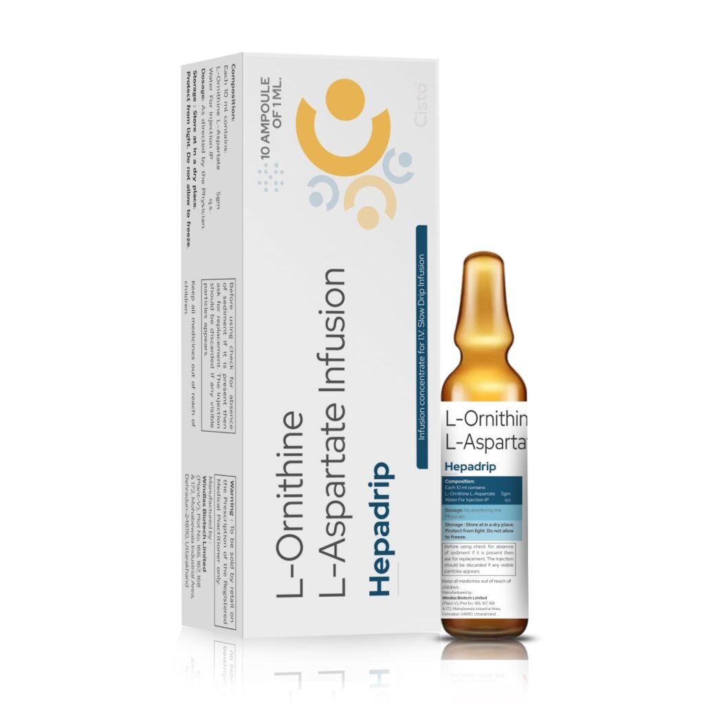 L - ornithine L - aspartate 5gm - Hepadrip