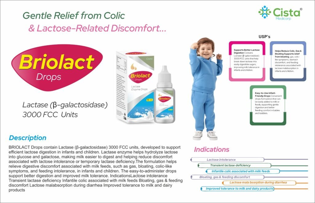 Lactase (b-galactosidase) 3000 FCC units - Briolact