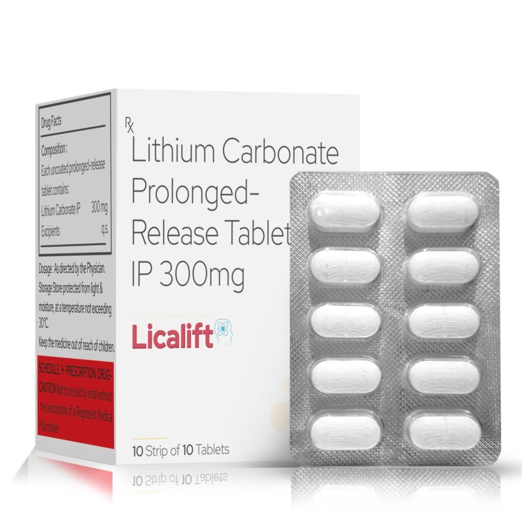 Lithium Carbonate (prolonged-Release) 300mg - Licalift