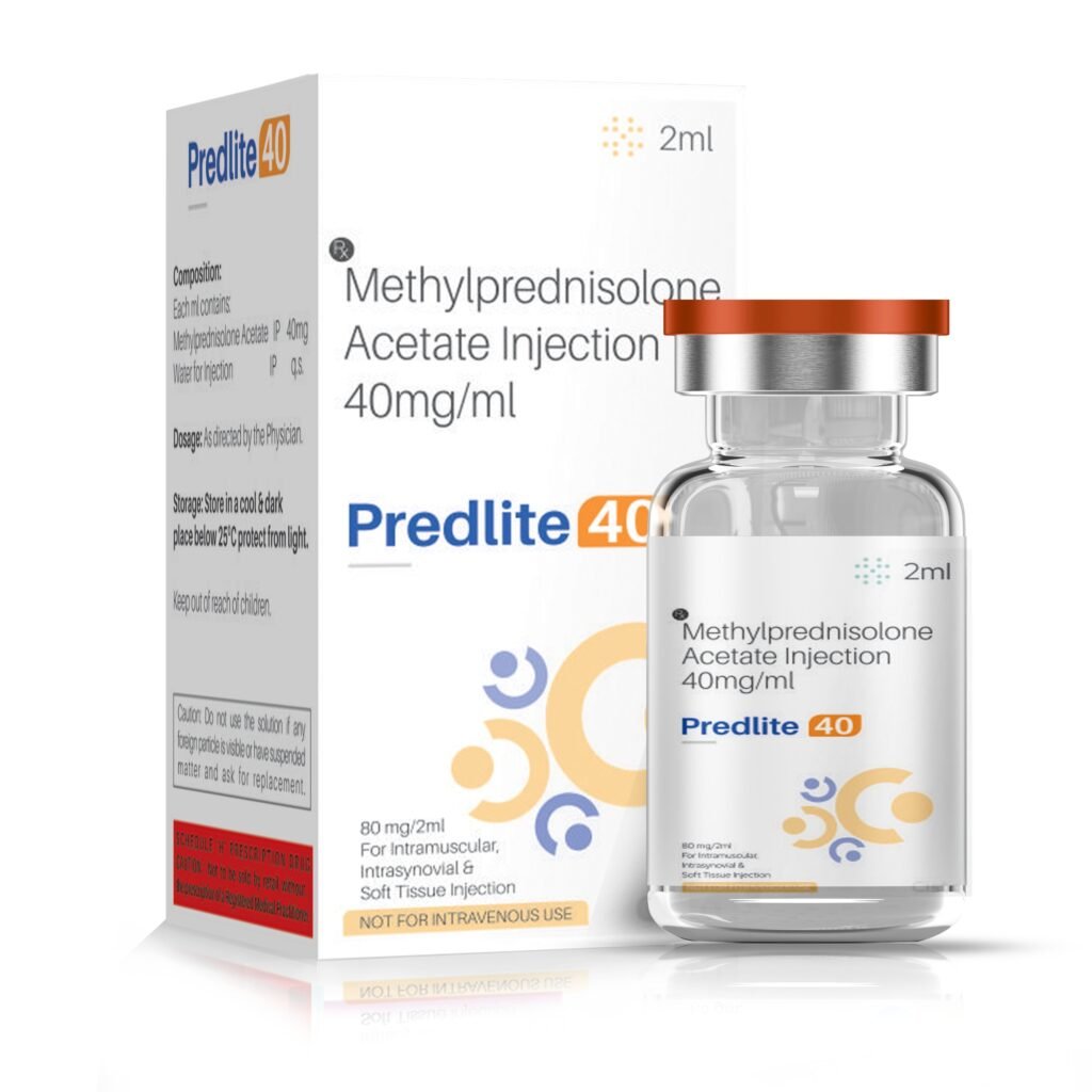 Methylprednisolone Acetate 40 mg - Predlite 40