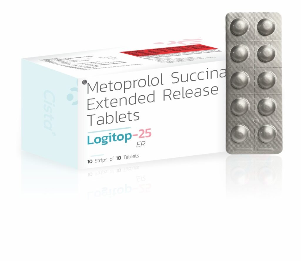 Metoprolol 25 mg Extended Release - Logitop-25 ER