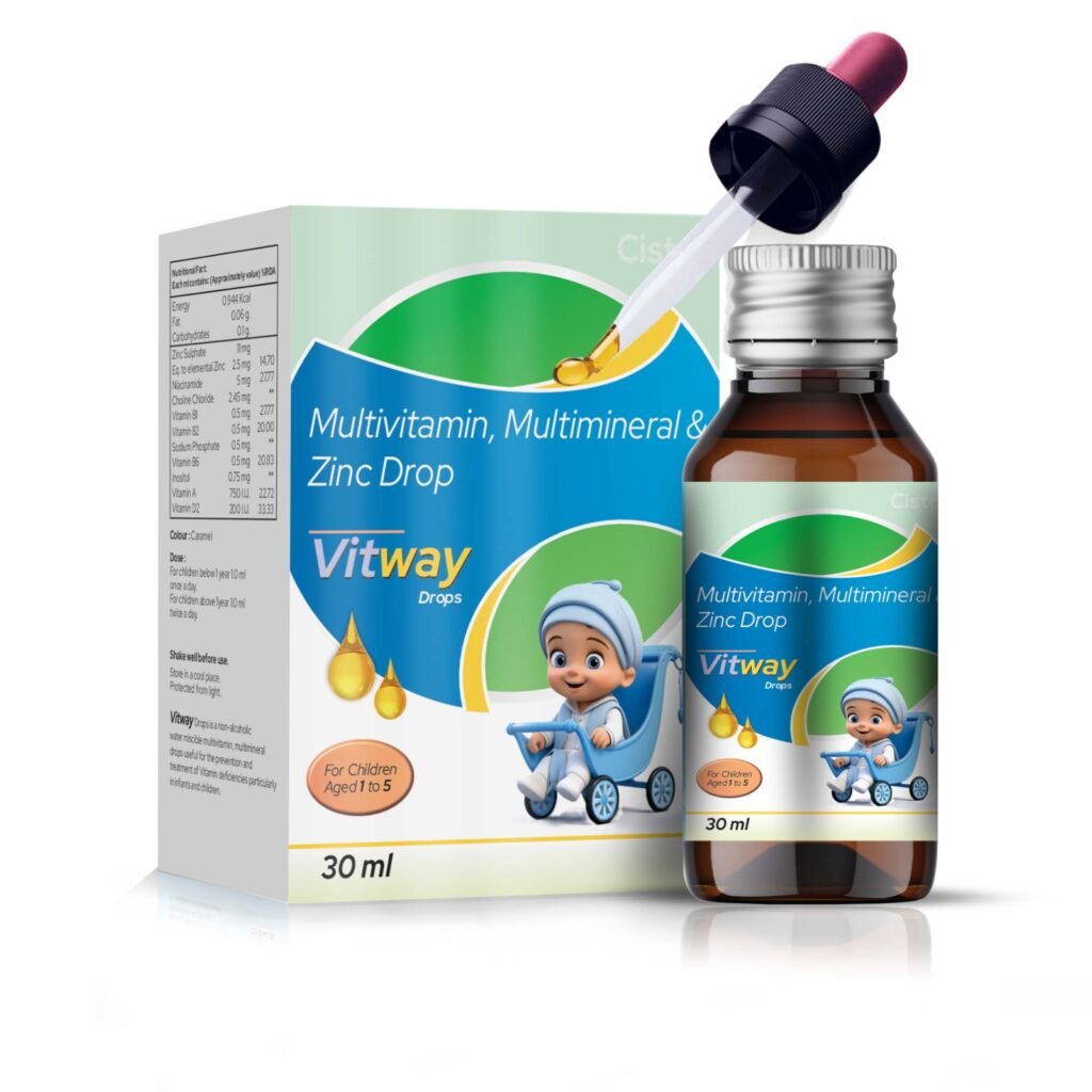 Multivitamin, Multimineral With Zinc Drops - Vitway
