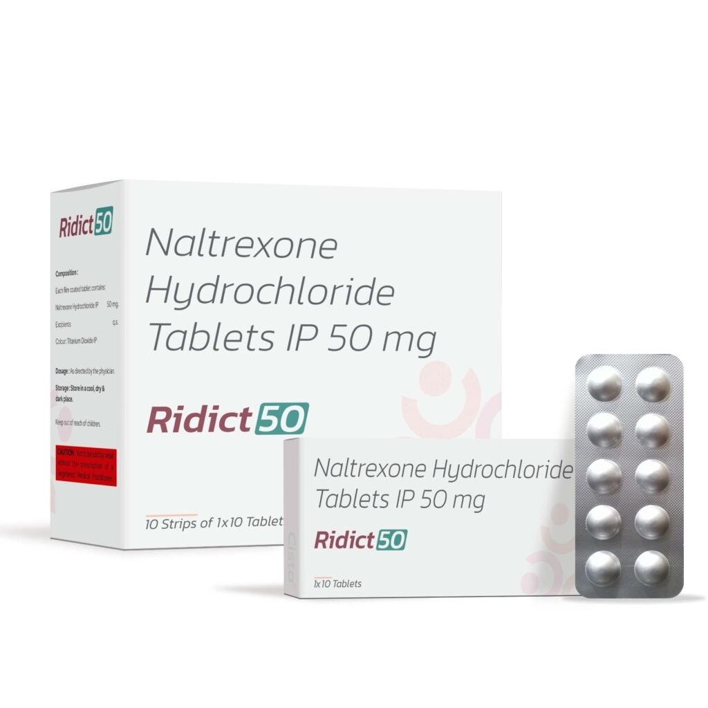 Naltrexone Hydrochloride IP 50mg - Ridict