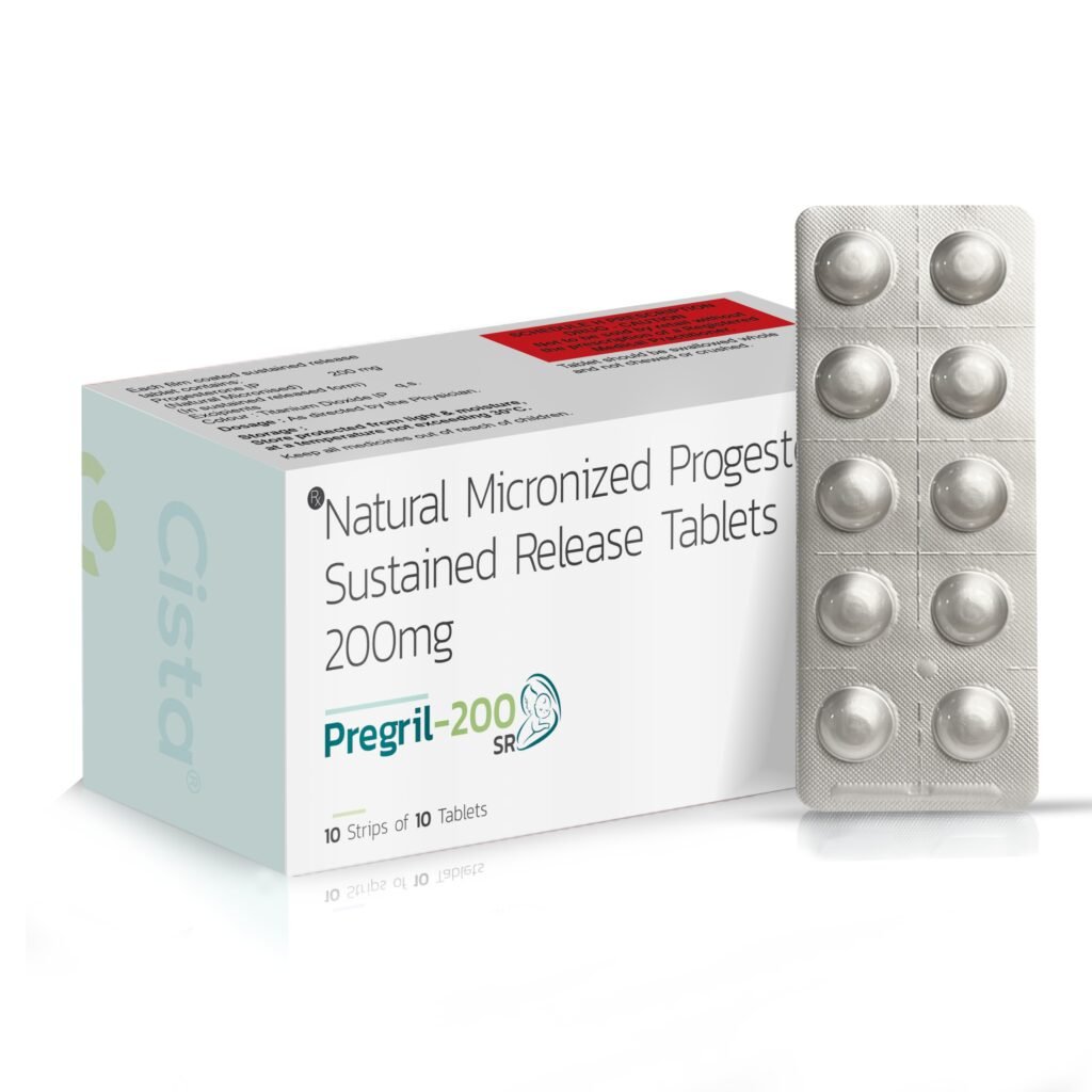 Natural Micronized Progesterone 200mg SR - Pregril 200 SR