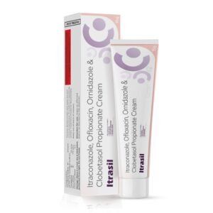 Ofloxacin 0.75%, Ornidazole 2%, Itraconazole 1% + Clobetasol propionate 0.05% – Itrasil — Ofloxacin 0.75%, Ornidazole 2%, Itraconazole 1% + Clobetasol propionate 0.05% — Cream