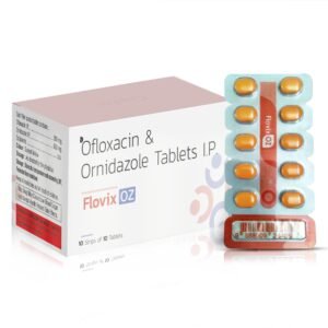 Ofloxacin 200mg + Ornidazole 500mg – Flovix OZ — Ofloxacin 200 mg + Ornidazole 500 mg — Tablets