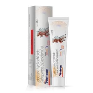 Each gm contains: Gabapentin IP 6.0 % w/w + Lidocaine Hydrochloride IP 5.0 % w/w + Baclofen IP 2.0 % w/w + Methylparabe n IP 0.10 % w/w + Propylparaben IP 0.05 % w/w In a gel base – Penteon Gel — Each gm contains: Gabapentin IP 6.0% w/w + Lidocaine Hydrochloride IP 5.0% w/w + Baclofen IP 2.0% w/w + Methylparaben IP 0.10% w/w + Propylparaben IP 0.05% w/w In a gel base — Gel