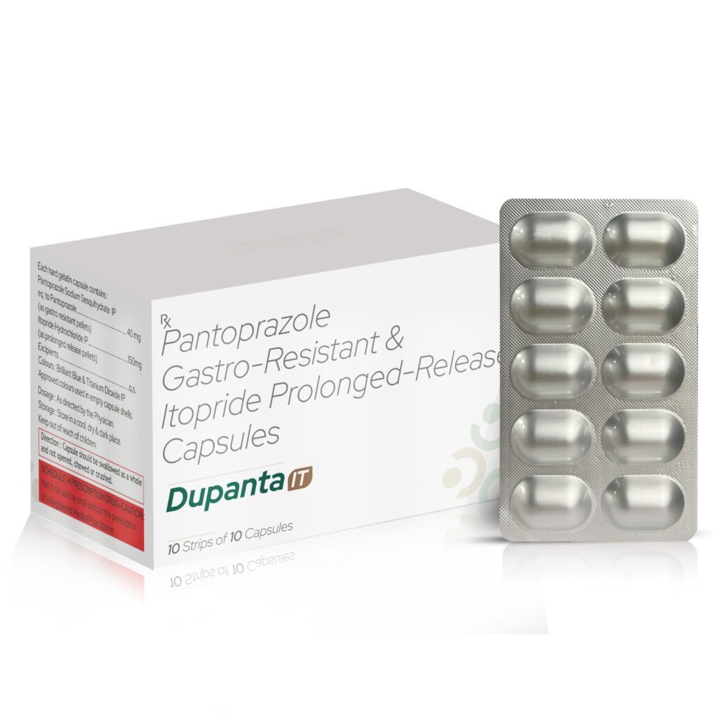 Pantoprazole 40mg + Itopride 150mg - Dupanta-IT