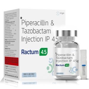 Piperacillin 4gm and Tazobactam 500mg Inj – Ractum 4.5 — Piperacillin 4 g and Tazobactam 500 mg Injection — Dry injection