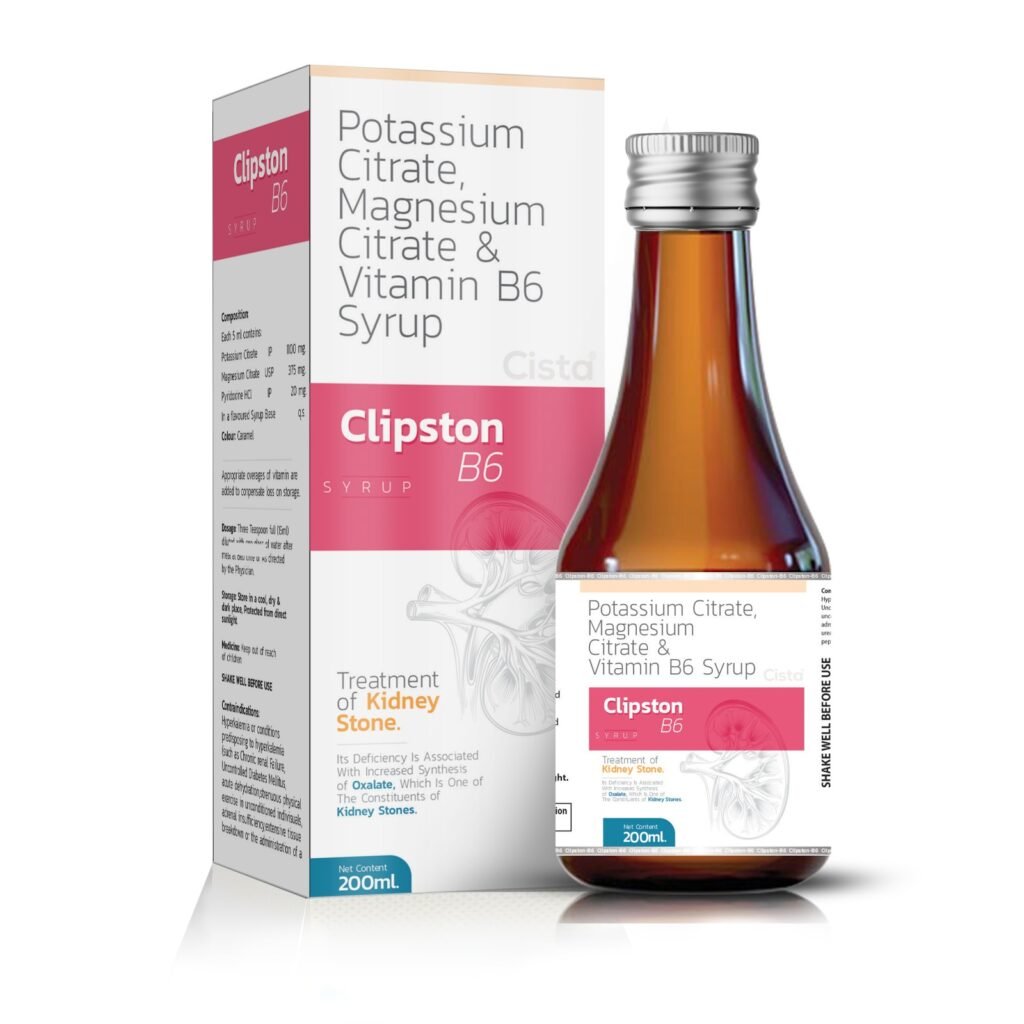 Potassium Citrate 1100Mg+Magnesium Citrate 375Mg+Vit B6 20Mg- Clipston-B6